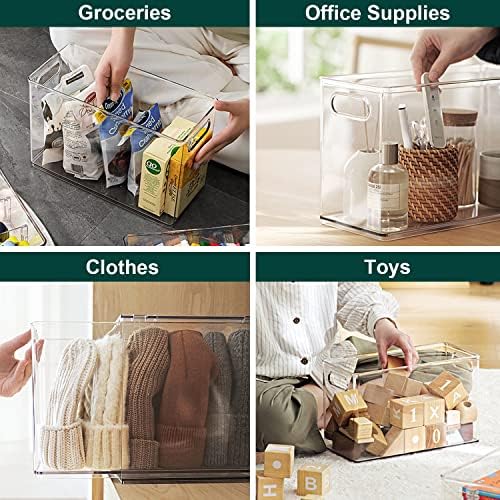LALASTAR Fridge Organizer And Storage Clear, Large Refrigerator Organizer Bin with Pull-out Drawer, Pantry Organization and Storage, BPA Free, 1 Pack, 9.51QT - Image 7