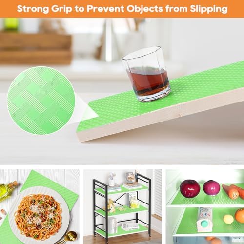Shelf Liners for Kitchen Cabinets, Drawer, Fridge Liner Green 11.8"× 393.7" - Image 7