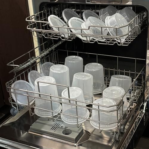 TashiBox 50 Sets 16 Oz Plastic Deli Containers with Lids - Food Storage Containers with Lids - Clear Airtight Meal Prep Containers, BPA Free, Stackable, Leakproof, Microwave and Freezer Safe - Image 7