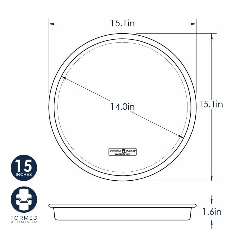 Nordic Ware Naturals 14" Deep Dish Pizza Pan - Image 3