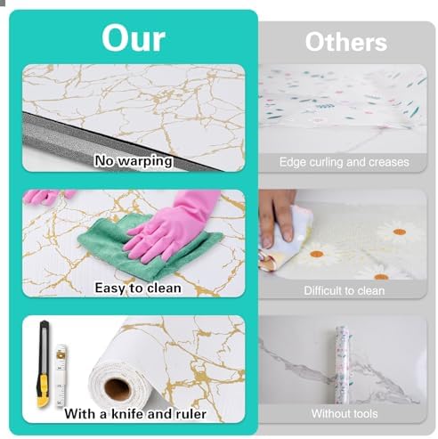 Drawer and Shelf Liner for Kitchen Cabinet Non-Adhesive 12in x 20FT - Image 6