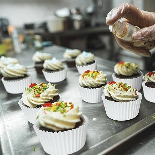 Jinei 5000 Pcs 5000 Pcs Cupcake Liners Bulk, 1.97" White Paper Muffin Cups | Disposable Standard Paper Cupcake Wrappers, Wedding Birthday Party Favor, for Baby Shower Festivals - Image 6