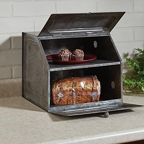 Park Designs Galvanized Star Bread Box, Metal - Image 4