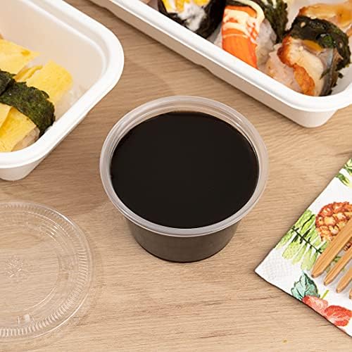 Restaurantware-Chef 101 4 Ounce Sauce Cups, 2000 Microwave-Safe Condiment Cups - Crack-Resistant, Disposable, Clear Plastic Portion Cup, For Samples, Sauces, Or Toppings, Lids Sold Separately - Image 6