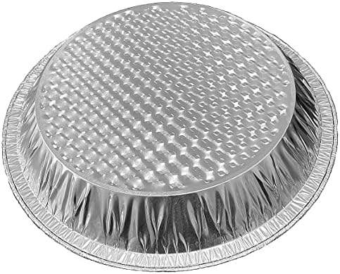 PACTOGO 10" (Actual Top-Out 9-5/8 Inches - Top-In 8-3/4 Inches) Aluminum Foil Pie Pan - Disposable Baking Tin Plates Waffle Bottom (Pack of 12) - Image 5