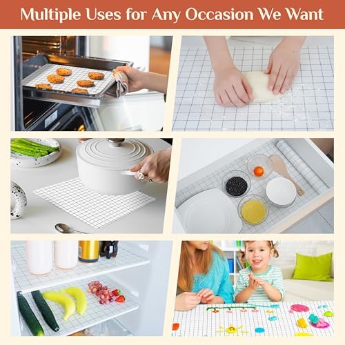 GTJ Silicone Baking Mat Roll, Reusable Baking Sheet Liners, 12 in x 10 ft | Free Cut to Size, Food-Grade, Non-Stick, Non-Slip, For Dough, Pastry, Air Fryer, Freeze Dryer, Oven Pan, Kitchen Counter - Image 6