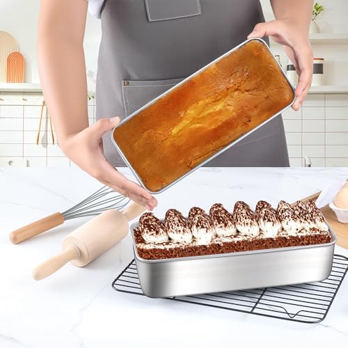 LIANYU 2 Pack Bread Loaf Pans, 1 Large (12x5 Inch) & 1 Medium (9x5 Inch) - Image 6