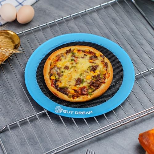 GUYDREMAT Perforated Silicone Baking Mat Set, 4 Pack with Choux, Eclair, Blank and 10-Inch Round Mats, Non-Stick Reusable Baking Sheets for Bread, Pastry, Cookies and Pizza - Image 5