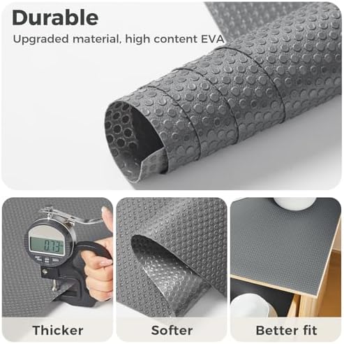 100% EVA Shelf Liner Waterproof Non Adhesive, 24" x 120", Grey - Image 6