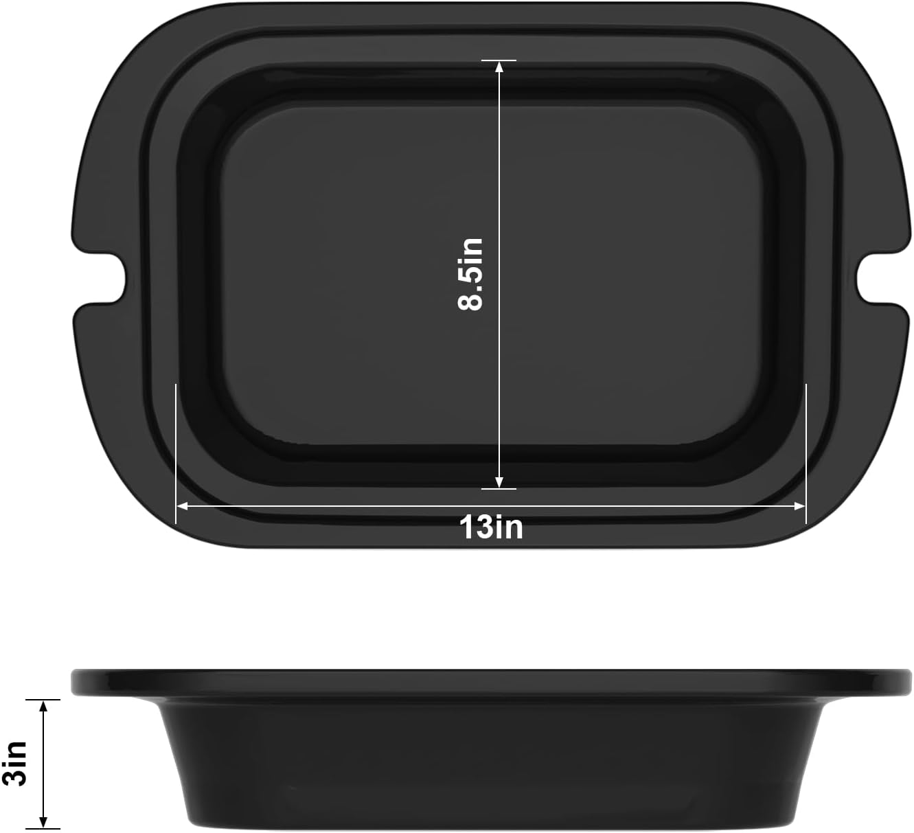 Magnifique 4-Quart Slow Cooker with Casserole Manual Warm Setting - Perfect Kitchen Small Appliance for Family Dinners, Dishwasher Safe Crock, White