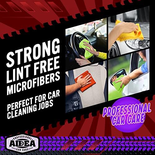 AIDEA Microfiber Cleaning Cloth 10PK, Microfiber Towels for Cars 12"×12" - Image 6