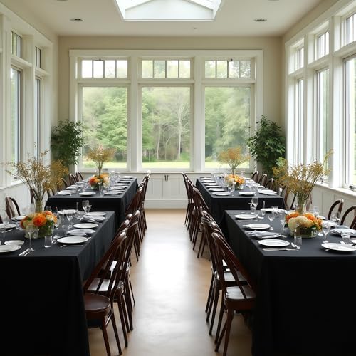 Fitable 10 Pack Black Tablecloths 70x120 Inch for 6-8 Ft Rectangle Tables - Image 7