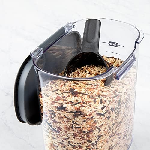 Progressive International ProKeeper+ Clear Plastic Airtight Food Baker's Kitchen Storage Organization Container Canister Set with Magnetic Accessories, 2- Piece Set (Grain 2.5-Quart) - Image 4