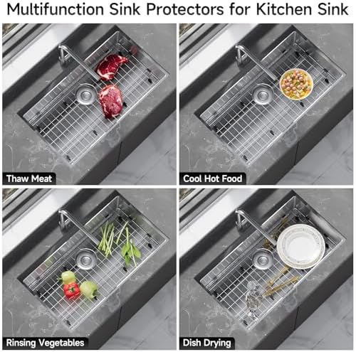 Stainless Steel Sink Protectors for Kitchen Sink, 28-3/8’’ x 14-3/16’’ - Image 6