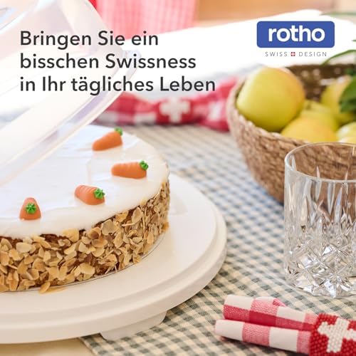 Rotho Loft Set of 5 Storage Jars with Lids, Various Sizes, Food-Grade Plastic (SAN) BPA-Free, Transparent/White, 2 x 1.5 L + 2 x 0.5 L + 1 x 2.1 L (21.4 x 23.5 cm) - Image 7