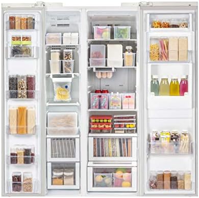 Silicook Flat Plastic Box for Kitchen for Kitchen&Refrigerator Organization, Transparent Food Storage Container for Kitchen, Fridge, Freezer (5 x 600ml) - Image 5