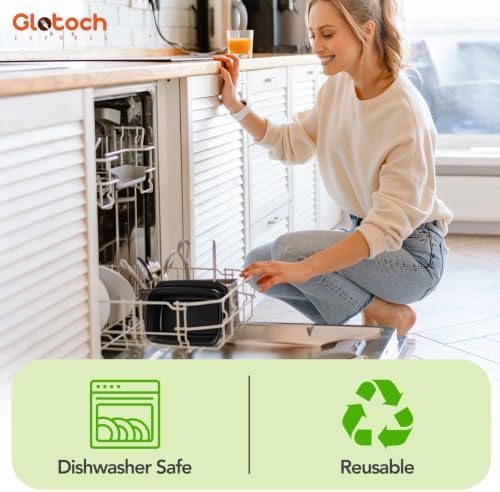 Glotoch Meal Prep Containers with Lids, 28 oz, 200 Pack (400-Piece) | Reusable BPA-Free Takeout Containers, Leakproof and Durable, Microwave, Freezer and Dishwasher Safe, for Meals and Salads - Image 6