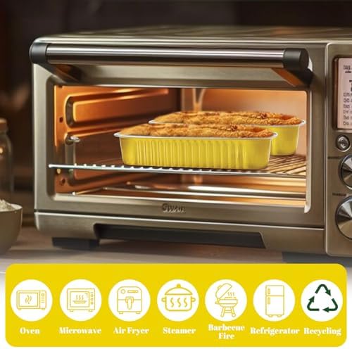 200Pack Gold Mini Cake Pans Disposable Mini Loaf Pans with Lids and Spoons and Stickers, 6.8Oz Aluminum Foil Pans Tins, Individual Dessert Cups Containers for Sales,Party,Picnics - Image 7