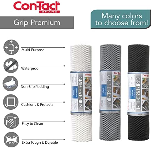 Con-Tact Brand Grip Premium Thick Shelf Liner - Versatile 18-inches x 4-feet Durable Non-Adhesive Non-Slip Drawer and Cabinet Liner in White - Pack of 6 Rolls - Image 6