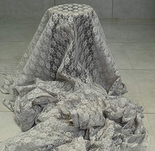 VDS Pack of 20 Floral Lace Table Runners Centerpiece Cloth Linen for Wedding Bithday Graduation Engagement Ceremony Events Party Banquets Table Decoration (12x108 inch) (Silver Grey) - Image 5