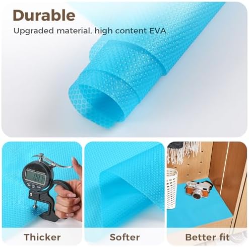 100% EVA Shelf Liner Waterproof Non Adhesive, 12" x 240", Blue - Image 6