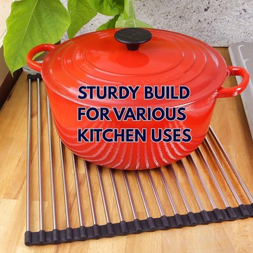Nantucket Sinks RUM Roll Up Dish Drying Rack – Over The Sink, Foldable - Image 6