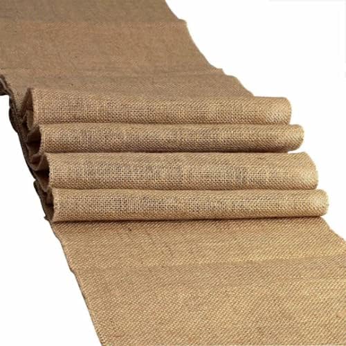 Sedona Designz 100% Natural Burlap Table Runner – Rustic Jute Runner with Serged Edges – Odor-Free – Farmhouse Wedding & Event Décor - 12" x 96" by SedonaDesignz