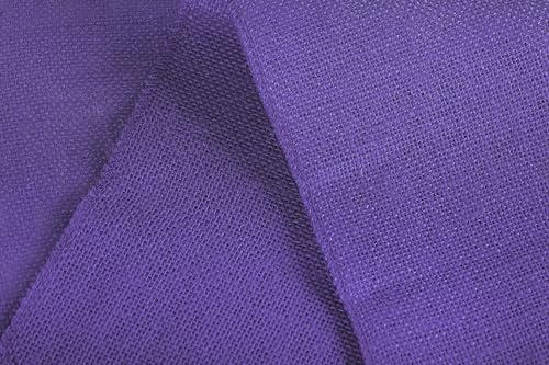 MDS® Pack of 5 Natural Burlap Table Runner, 12 x 72 Inch, Jute Rustic Farmhouse Boho Table Decor for Wedding Reception, Dining Table, Bridal Shower, Baby Shower & Party Decorations - Lavender - Image 6