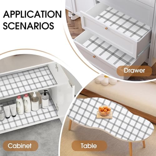 Beautysaid Shelf and Drawer Liner for Kitchen Cabinet Non Adhesive Non Slip - Image 6