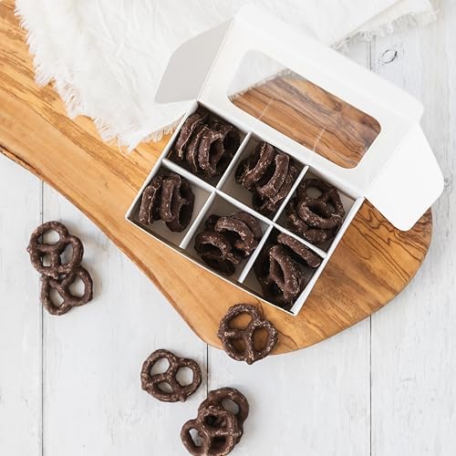 25 pcs Black Mini Truffle Box for 6 treats with Window and Dividers, Bakery Boxes, 5 x 3.5 x 1.57 Inches VERY SMALL Baking Boxes, Square Truffles Box Decorating Supplies for Gift Giving - Image 6