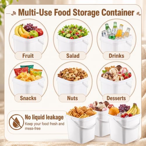 Blushtier 36 Pack 2 Qt/68 oz Ice Cream Containers with Lids and Handles - Image 6