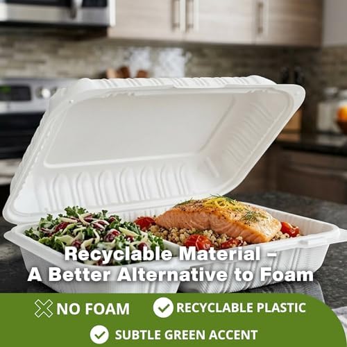 Front Lock MFPP Hinged Food Containers, Disposable Takeout Boxes - Image 7