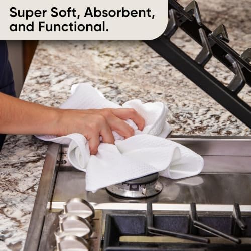 Microfiber Wholesale Sublimation Blanks Towels 16x24 - Premium Waffle Weave Microfiber Towels for Kitchen - Polyester Blanks for Kitchen or Craft Use - Bulk Pack of 156 - Image 7