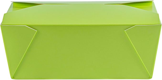 Restaurantware Paper Food Box 50 Count 45 Oz Leakproof Paper Lunch Box Greaseproof Food Container Tab-Lock Design 6.73 x 5.5 x 2.6 Inches Green - Image 15