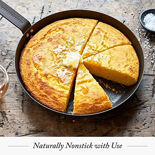 Merten & Storck Pre-Seasoned Carbon Steel 8” Frying Pan Skillet,Use on Induction,Stove and Grill,Durable,Even-Heating,for Searing,Grilling,Oven Use,and Campfire,Indoor/Outdoor,(Pack of 6) - Image 6
