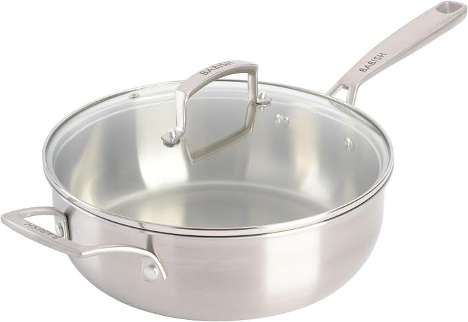 Babish 12-Piece Mixed Material (Stainless Steel, Carbon Steel, & Aluminum) Professional Grade Cookware Set W/Baking Sheets - Image 3