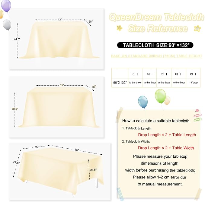 Light Gold Sequin Party Tablecloth Large Shimmer Table Overlay 90x132 Inch - Image 7