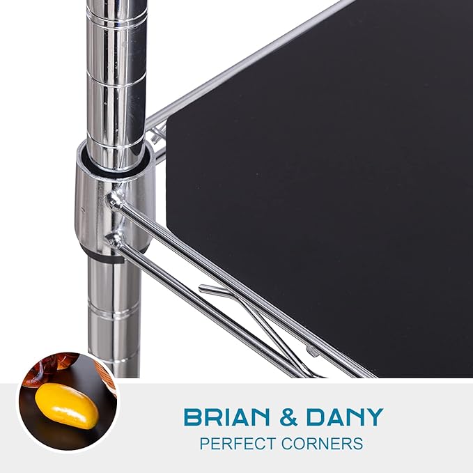 BRIAN & DANY Wire Shelf Liner 14" X 36", Set of 10, Heavy Duty Shelf Liners for Wire Shelving, Waterproof Wire Rack Shelf Cover, Black - Image 6