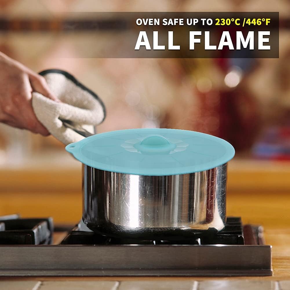 Silicone Lids for Food Storage - Silicone Bowl Covers Pot Lids BPA Free Suction Lids Silicone Microwave Cover Pot Covers for Cups Bowls Pots Pans Oven Fridge