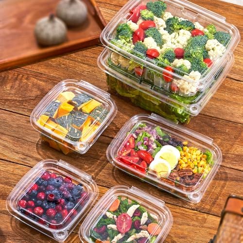 20 oz RPET Clear Hinged Lid Tamper Evident Container – 200 Pcs - Image 6