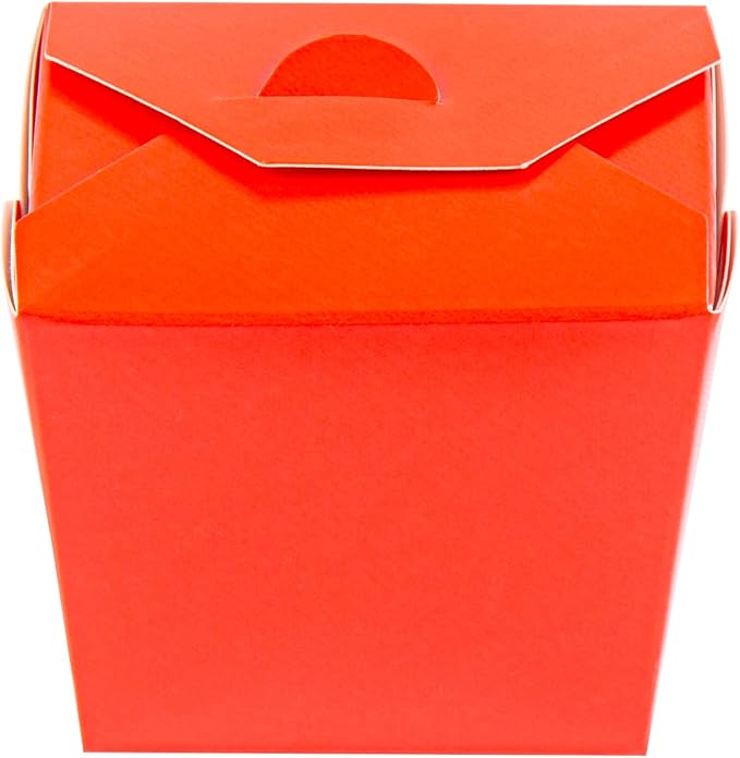 Restaurantware Chinese Take Out Boxes 200 Pack of 8 oz Grease-resistant Party Take Out Food Containers Disposable Stackable Asian Square Red Paper To Go Boxes For Restaurants - Image 16