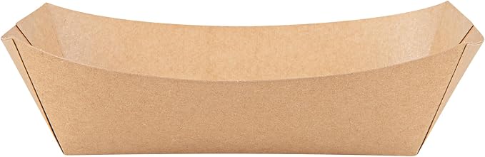 Restaurantware Kraft Paper lb Paper Food Tray Boat, 200 Pack - Image 13