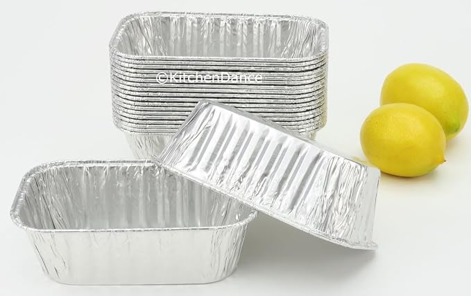Handi-Foil KitchenDance Disposable Aluminum Loaf Pan - 15 Ounces Aluminum Foil Pan for Bread, Fruit Cakes - Baking Pans for Baking, Cooking,5000, 2000 - Image 9