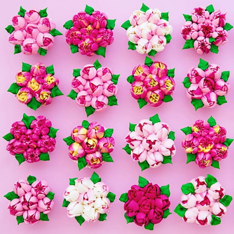 Stainless Steel Small Russian Tulip Flower Icing Tips Kit, 8 Pcs Set - Image 7