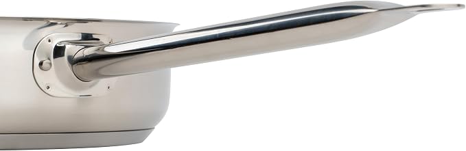 Winco 7 qt Stainless Steel Saute Pan with Cover - Image 6