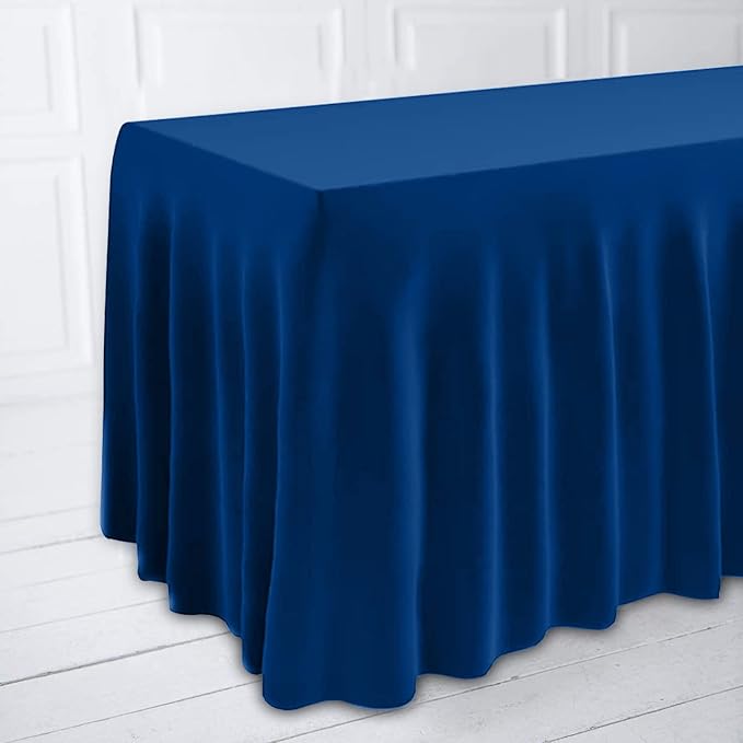 ManMengJi Table Cover and Skirts One-Piece for Folding Tables, 6FT Spandex Fitted Tablecloth with Ruffles Skirt for Weddings, Banquets, Parties, Vendors (Royal Blue 2Pack) - Image 7