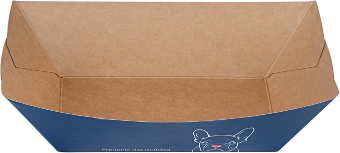 Restaurantware-Bio Tek 1 Pound Food Trays, 200 Disposable Paper Food Trays - Heavy-Duty, Greaseproof, Frenchie Paper Food Boats, For Snacks, Appetizers, Or Treats, Use At Parties Or Carnivals - Image 12