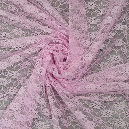 MDS Pack of 5 Wedding 12 x 108 inches Lace Table Runner for Wedding, Decorations for Birthday Parties, Banquets, Graduations, Engagements, and Runners fit Rectangle, Round Table- Blush Pink - Image 6