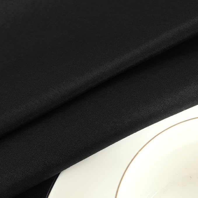 8 Pack Black Tablecloth for Rectangle Table 70 x 120 Inch - Image 7