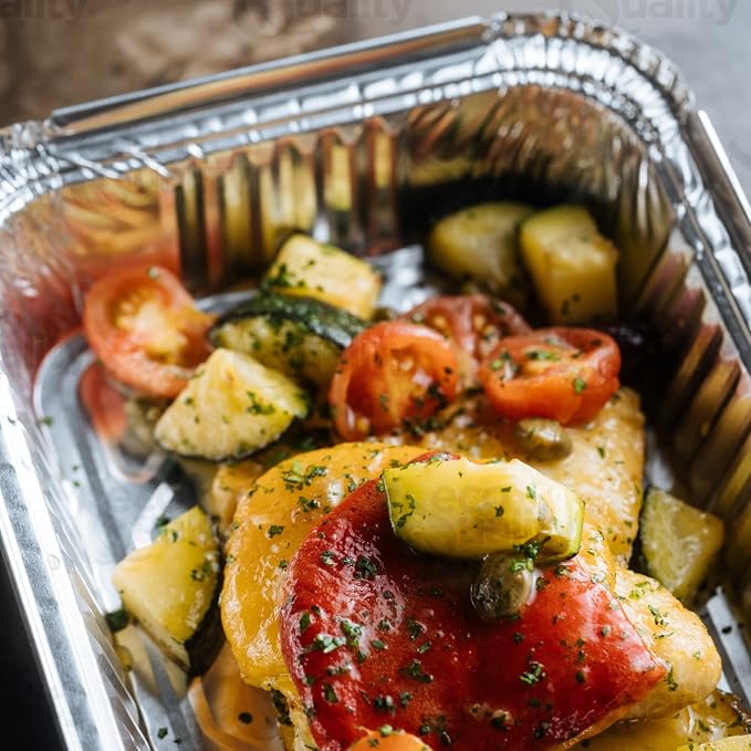 Aluminum Pans 9x13 Disposable Foil Pans Half Size Aluminum Trays with Lids Heavy Duty Steam Table Shallow - Tin Foil Pans, Bakeware, Lasagna Pans, Roasting, Food Storing, Catering, Cake, Oven Pan (40) - Image 6